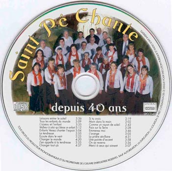 Le 1er CD de Saint Pé chante